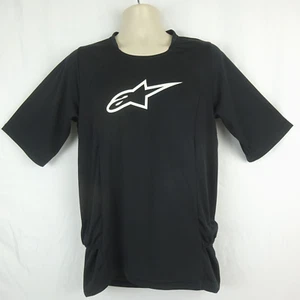 Alpinestars Men's Enduro Drop 2 Cycling Jersey Black w/ White Logo ~ Large - Picture 1 of 9