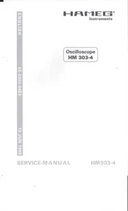 HAMEG Service Manual für Oscilloscope HM 303-4 Copy - Picture 1 of 1