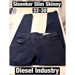 Diesel Industry schwarze Denim Jeans mit Knopfleiste. Gr. 32-30. Spotless - Bild 1 von 12