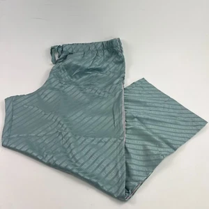 Victoria's Secret Satin Lounge PJ Sleep Bottom Pants w/Pockets Green XXL NWT - Picture 1 of 7