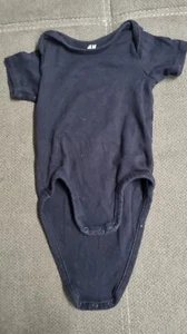 Blauer Baby kurzarm Body Größe 80 (H&M) - Bild 1 von 1