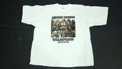 San Antonio Spurs 2003 Midwest Division Champions Suns Vintage T-Shirt Size 2XL - Image 1 of 4