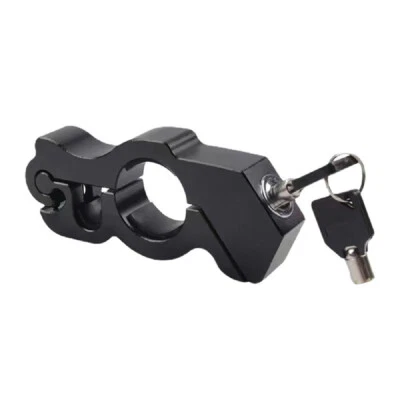 Motorcycle ATV Handlebar Anti-Theft Security Lock Brake Levers Grip Accessories - Image 1 of 4