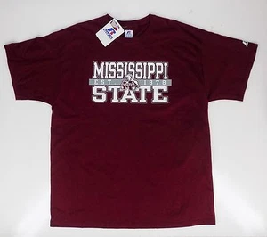 NCAA Mississippi State University 1879 Adult XL Large T-Shirt - Russell Athletic - Picture 1 of 4