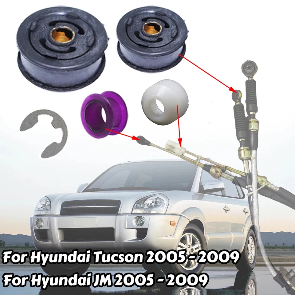 Para Hyundai Tucson JM 2005-09 Cable de cambio Enlace Control Buje Palanca de cambios Foto 1 de 4