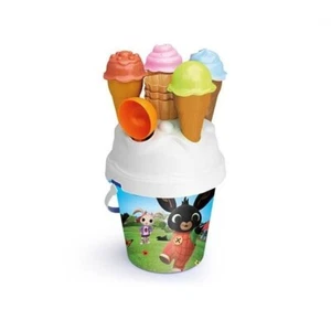 SECCHIELLO BING DA SPIAGGIA CON ACCESSORI E CONI GELATO - GIOCATTOLO IN PLASTICA - Foto 1 di 1