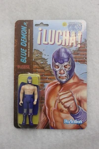 Super7 Legends of Lucha Libre Blue Demon Jr. ReAction 3.75" Action Figure NEW - Picture 1 of 3