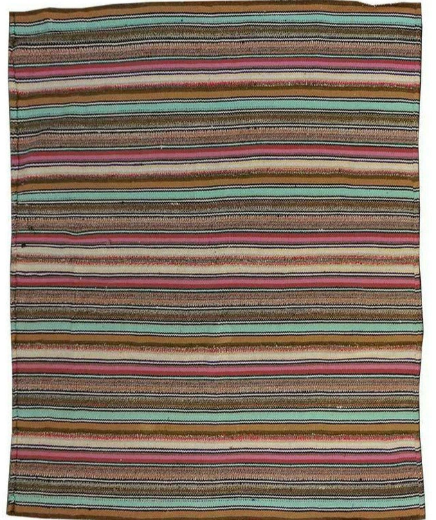 5x5 Vintage Traditional Flat Tribal Wool Kilim Handmade Oriental Area Rug Carpet - Image 1 of 4