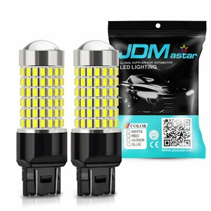 JDM ASTAR 2x 7443 7440 144-SMD LED Backup Reverse Lights Bulbs 6000K White - Picture 1 of 12