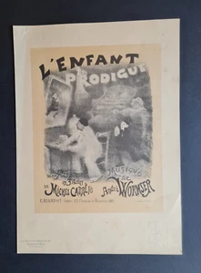 Antique 1895 print - Les Maitres l'Affiche pl 14 - L'Enfant Prodigue - Willette - Picture 1 of 8
