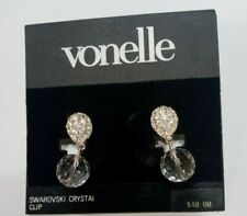 Vonelle Swarovski Crystal Clip on Earrings