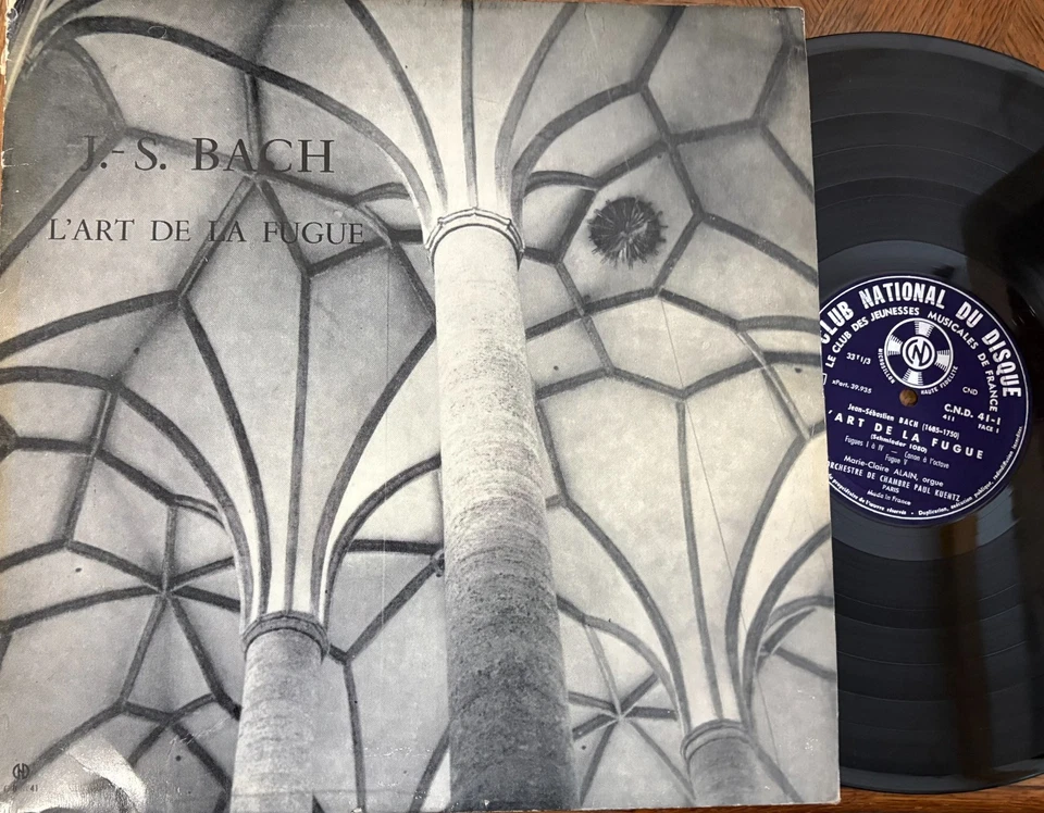 M-C ALAIN - J-L HARDY  FRASCA-COLOMBIER - KUENTZ   / BACH  art of  fugue / CND - Image 1 of 1