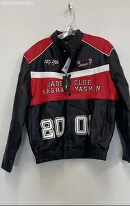 Forever 21 schwarz/rote BRATZ Damen Leder Bomberjacke - Größe S - Bild 1 von 6