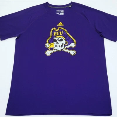 TEAM ISSUED adidas Climalite East Carolina Pirates purple shirt Adult Men's XL - Image 1 of 4