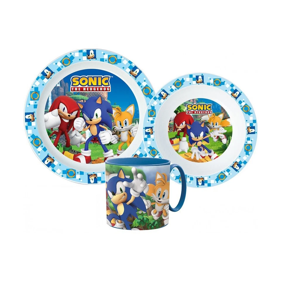 Sonic the Hedgehog Geschirrset Mikroplastik + Becher 265 ml - Bild 1 von 1