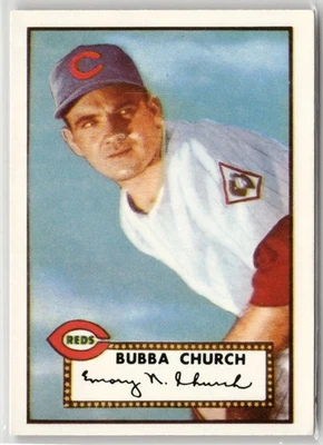 1983 TCG - 1952 Topps - Bubba Church #323 Reds - Image 1 of 2