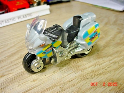 Matchbox BMW R1200 Police Motorcycle Grey 1/64 j1447 - Image 1 of 4