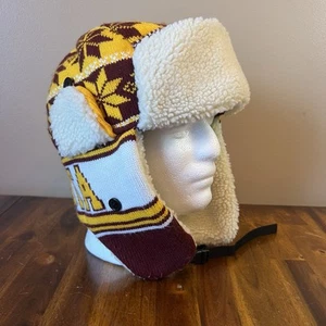 U of M Knit Trapper Winter Hat University of Minnesota Golden Gophers - Picture 1 of 12