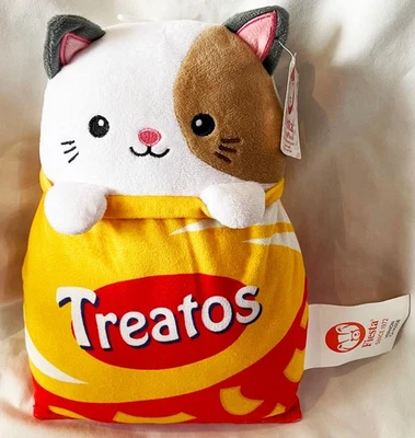 Fiesta Parody Pals Cuddles Chip Bag Treatos Calico Cat Plush 12" NWT NEW - Image 1 of 4