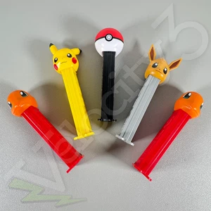 Pokemon PEZ Dispensers - Charmander, Pikachu, Eevee, Pokeball (Set of 5) - Picture 1 of 19