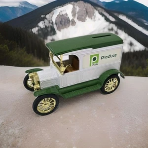 VINTAGE ERTL 1917 MODEL "T" BANK - PUBLIX GROCERY STORES PRODUCE CAR COIN BANK - Picture 1 of 9