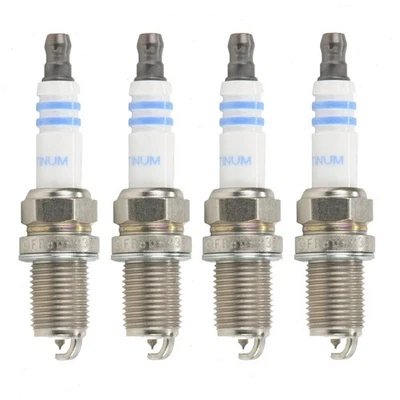 4 платиновые свечи зажигания Bosch для Volkswagen Golf 2,0 л L4 dk 1993-1998 годов выпуска - Изображение 1 из 4