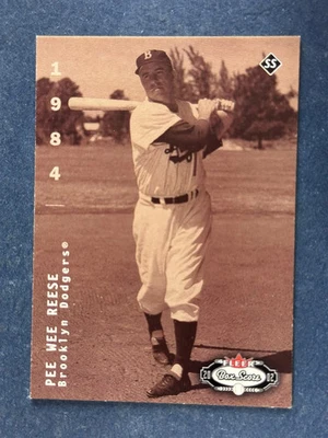 2002 Fleer Box Score #285 Pee Wee Reese Brooklyn Dodgers /2950 - Image 1 of 2