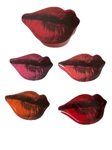 Andy Warhol Precidio Objekte Marilyn Monroe Melamin Lippenplatten 4er Set + Box - Bild 1 von 17