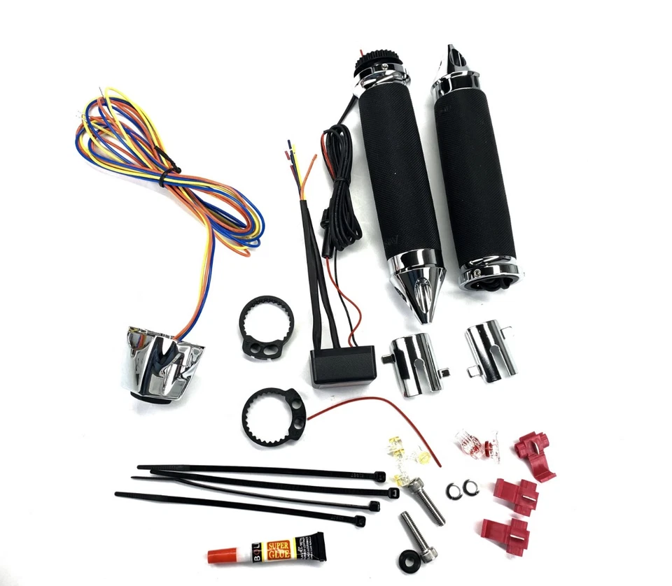 Empuñaduras de manillar Avon Air Cush cromadas térmicas (MT-AIR-90-C-S-H) Foto 1 de 1