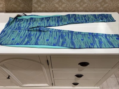 NWT Champion Girl’s Size 10-12 Duo Dry Stretch Green & Blue Leggings - Image 1 of 4