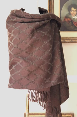 Vintage Shaw, Wrap Churchill Weavers Crown Collection 78" By 30" Fashion Wrap - Image 1 of 4