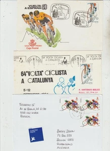 España 1983 1984 2008 3 Fundas con Tema Ciclismo Buen Estado - Imagen 1 de 2