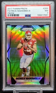 2017 Prizm Silver PATRICK MAHOMES RC ROOKIE #269 KC Chiefs PSA 7 - Picture 1 of 2