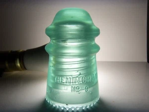 AISLANTE CRISTAL HEMINGRAY Nº 9 PATENTE 2 MAYO 1893 (COLOR EXTRAÑO) - Imagen 1 de 12