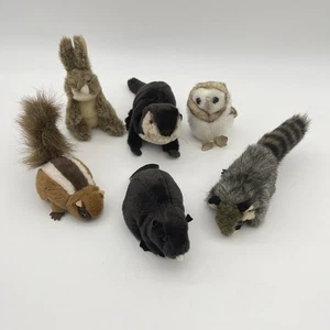 Folkmanis Finger Puppet Mini Granero Búho Conejo Castor Mapache Ardilla Nutria Set 6 - Imagen 1 de 13