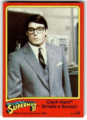 1980 Topps Superman II Card #16 Clark Kent Smells a Scoop! - Image 1 of 4