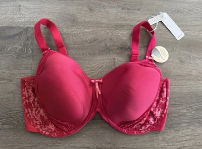 NWT ELOMI Amelia Full Coverage EL8740 Underwire Bandless Spacer Bra US Size 42K - Image 1 of 4