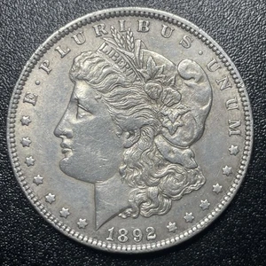 1892 Morgan Silver Dollar $1 XF Extra Fine Details - Picture 1 of 2