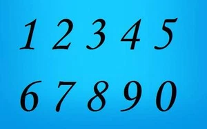 Stencil Numbers House Address 3 inch Free Shipping - Picture 1 of 1