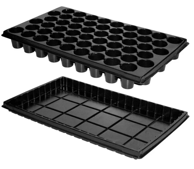 Anzuchtplatte Multitopf Topfplatte 54 Töpfe Untersetzer Aussatpalette Kiste Rund - Bild 1 von 1