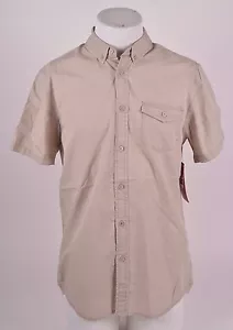 NUEVA CON ETIQUETAS CAMISA PARA HOMBRE ELEMENT NICO $40 M gris humo botones lavado fume - Imagen 1 de 1