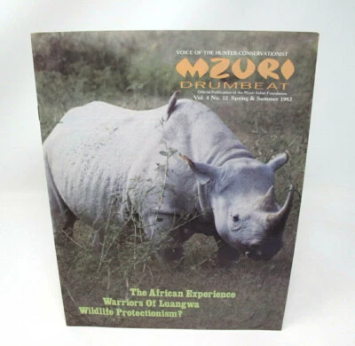 Mzuri Drumbeat Magazine Spring Sum 1983 Safari Foundation Hunter Conservationist - Image 1 of 2