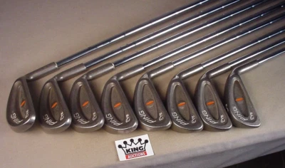 Juego de 8 palos de golf vintage PING Eye de hierro: 3 a W original Karsten diestro naranja Foto 1 de 4