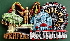Souvenir Fridge Magnet Vienna Prater Amusement Park Austria
