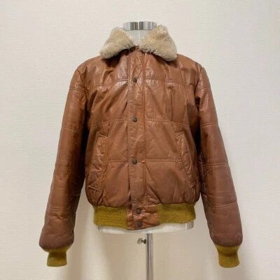 Chaqueta de Vuelo Shot Schott Boa Cuero Marrón Talla L Para hombres Chaquetas y Prendas Exteriores JPN Foto 1 de 4