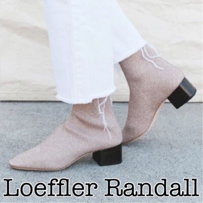 Botín Calcetín Tejido Metálico Rosa Loeffler Randall Carter Talla 10 Foto 1 de 4