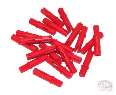 LEGO Technic - 20 x 3L Axle Pin w/ Friction Rdgs - Red - New - (1L Axle, 11214) - Image 1 of 3