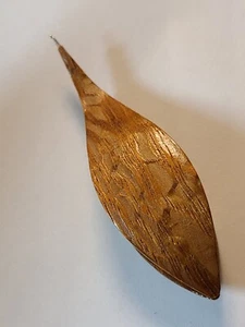 LACEWOOD Wooden Tatting Shuttle W/ HOOK Handmade Frivolite 3-3/8" US SELLER - Picture 1 of 2