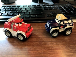 Tonka Lil Chuck & Friends Red Fire Truck Diecast Toy Truck and sheriff Maisto - Picture 1 of 4