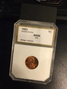 1983 Lincoln Memorial Penny Double Die Reverse - Picture 1 of 3